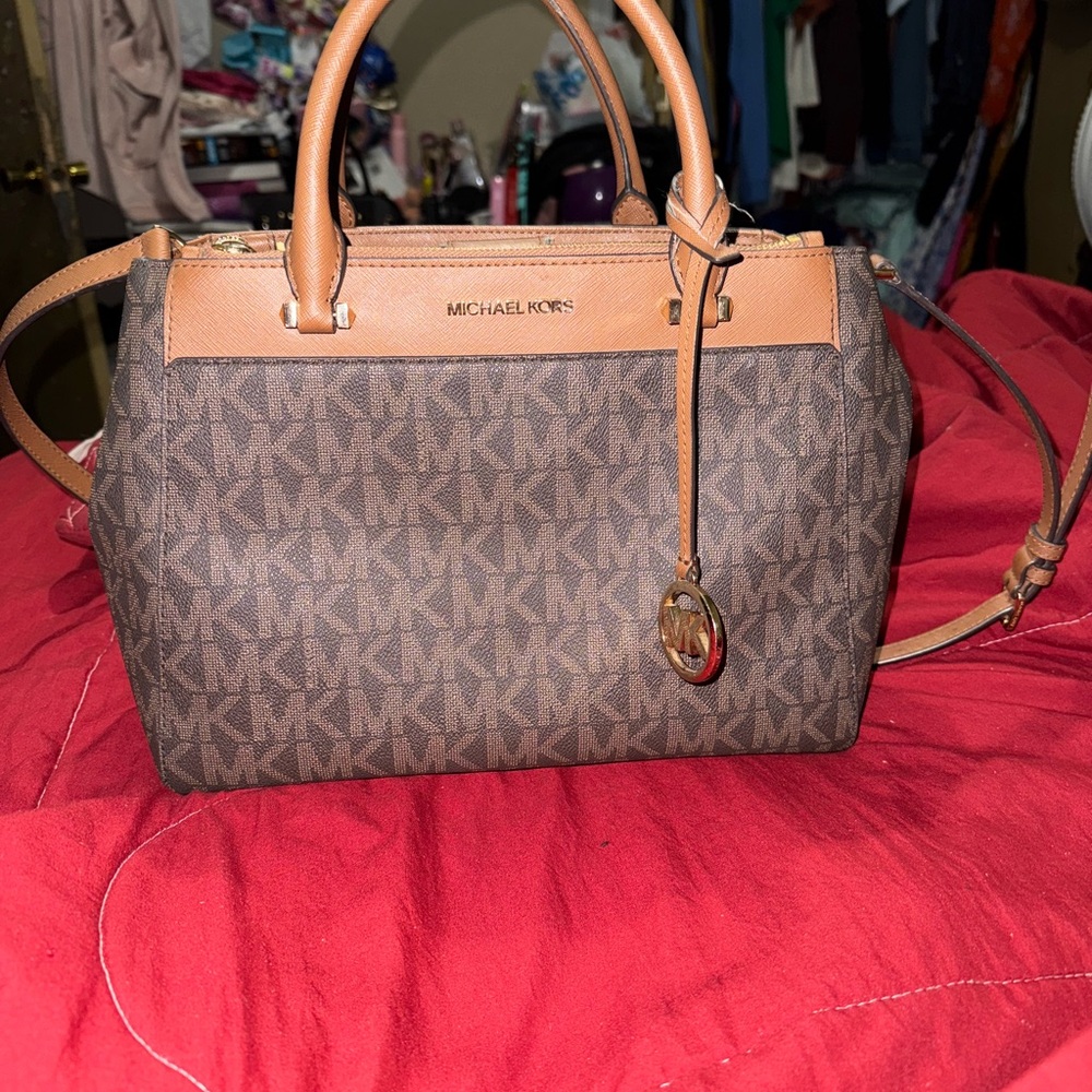 Michael Kors Brown and Tan Women's Bag